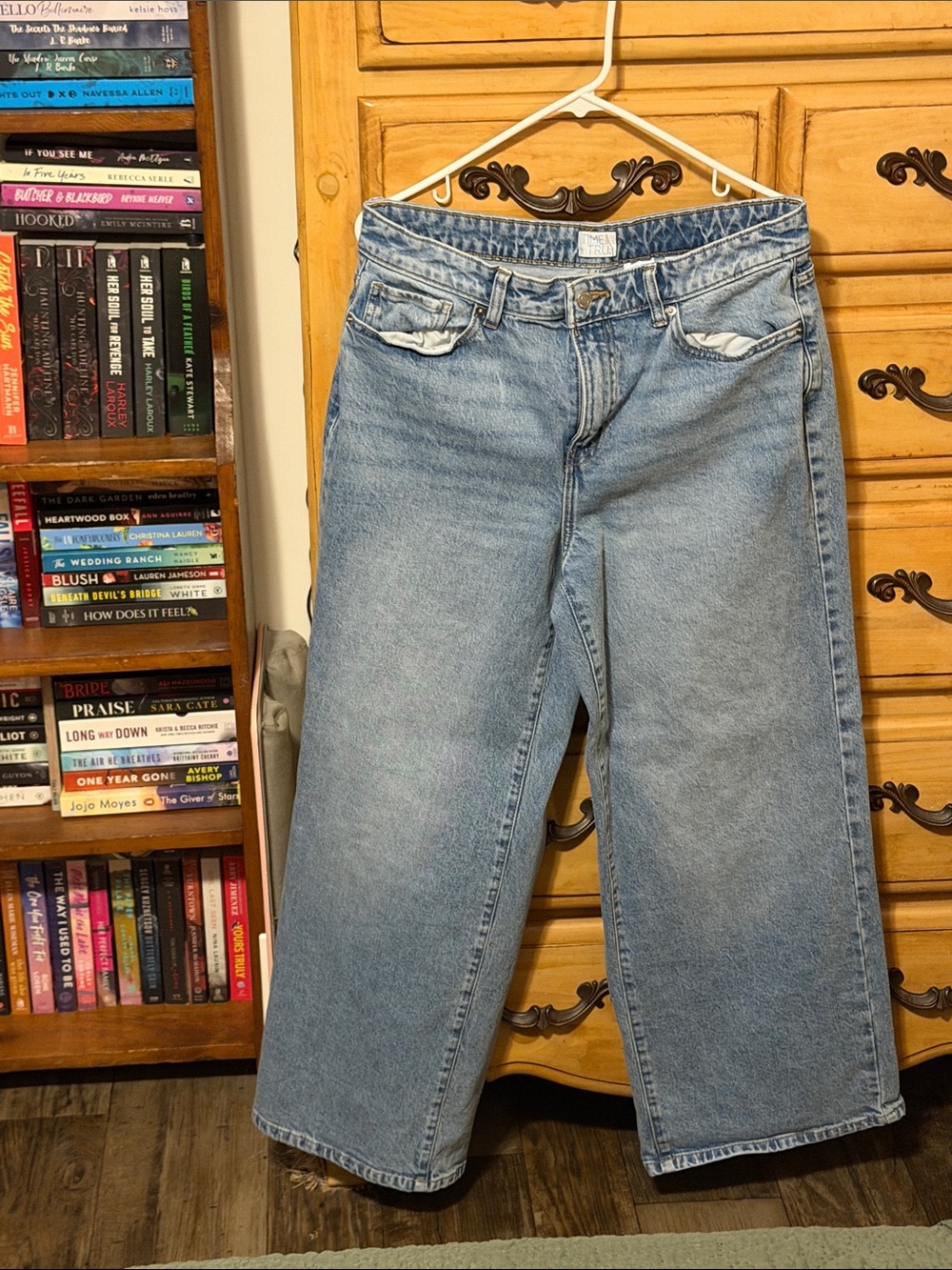 Time and Tru Light Blue High-Rise Wide Leg Jeans